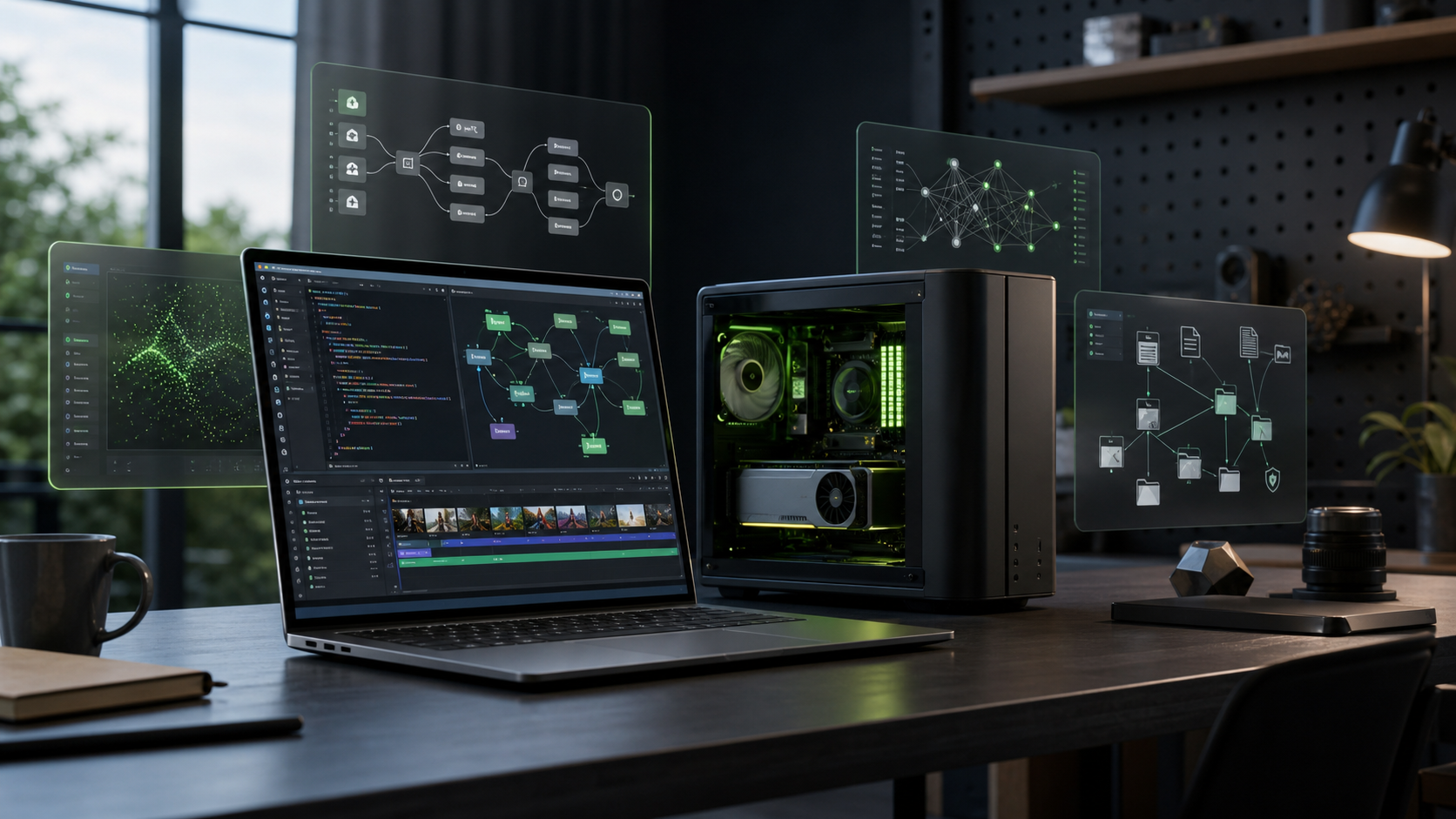A high-performance AI computing platform connects processors, software models, and agent workflows.